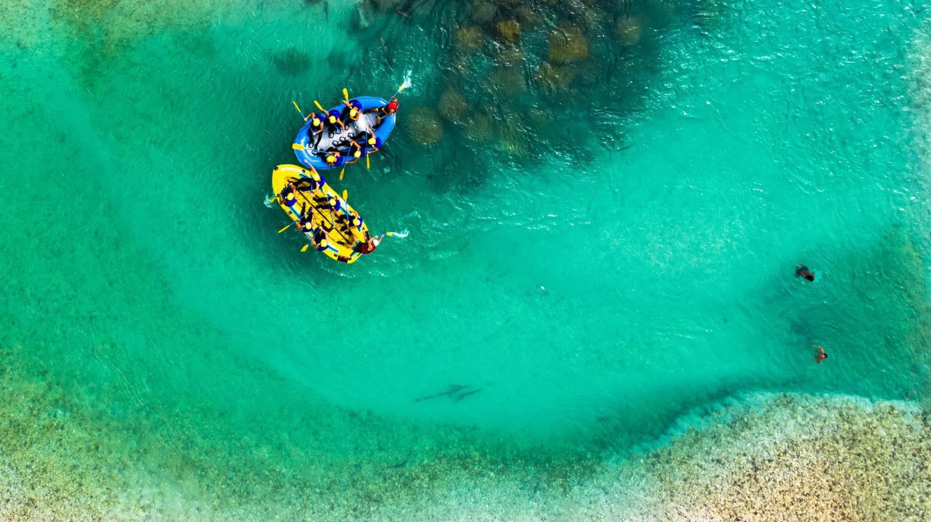 White water rafting on Soca River scaled 1
