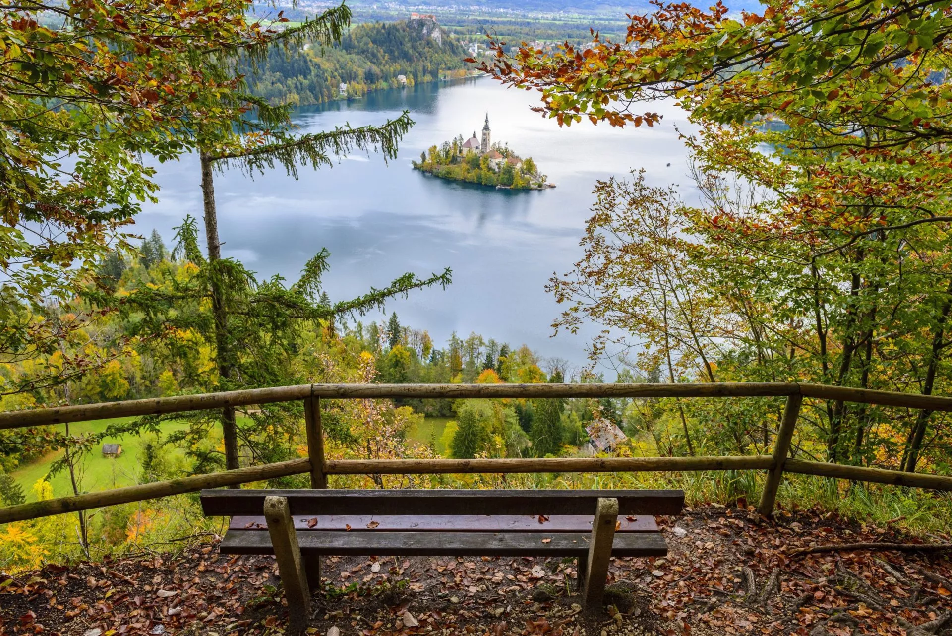 Views from hills above Bled