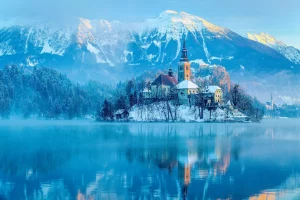 Winter atmosphere in Bled